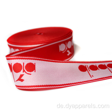 4 cm angepasstes Logo Jacquardt Polyester -Gurtband